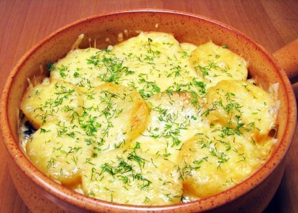 Запеканка с Грибами и Картофелем