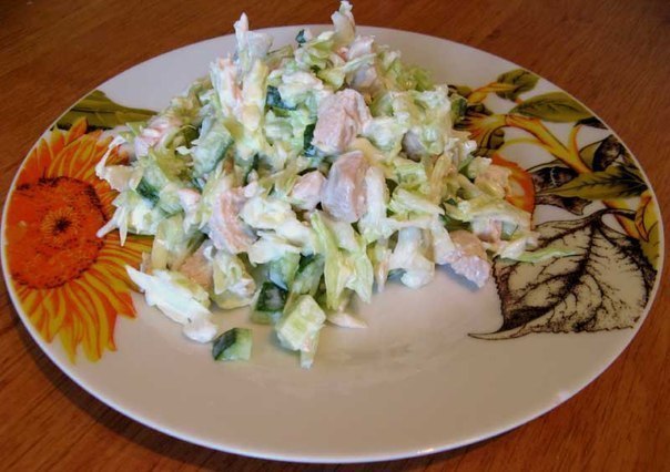 Салат с Курицей и Капустой